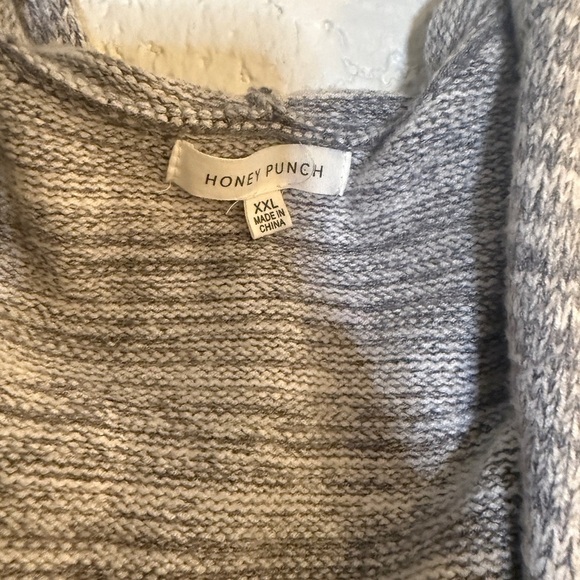 Honey Punch Heathered Knit Cardigan - Picture 3 of 3